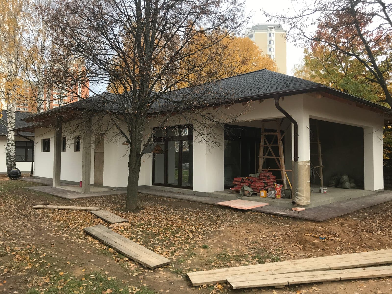 Дом+баня из керамоблоков на УШП в КП Рассказовка — фото 1